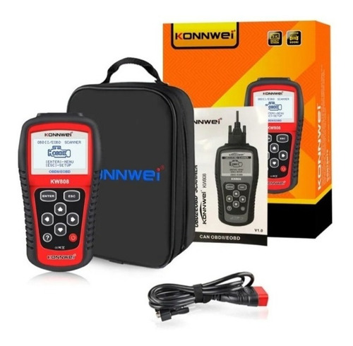 Escaner Automotriz Konnwei Kw808 Obd2 / Eobd Multimarcas