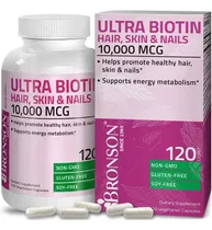 Comprar Biotina Premium Cabello Uñas 10,000mcg 120 Caps Eg B01 Sabor Sin Sabor