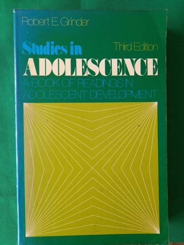 Book C - Studies In Adolescence - Robert R Grinder