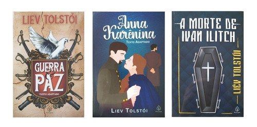 Imagem 1 de 6 de Combo 3 Livros Liev Tolstói Guerra E Paz + Anna Karênina + 1
