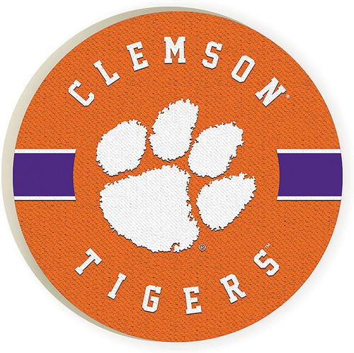 Clemson University Tigers Logo 2,75 X 2,75 Posavasos De...