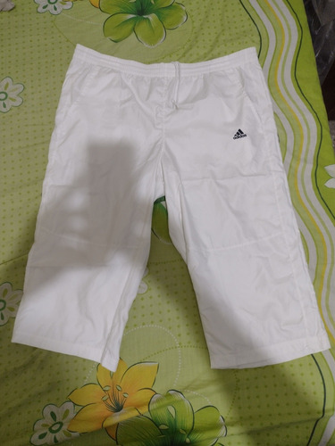 Shorts Bermuda Pescador Marca adidas Color Blanco Talla Xl