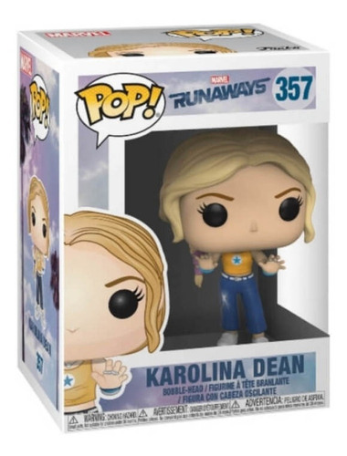 Boneco Funko Pop Marvel Karolina Dean 357 Runaways
