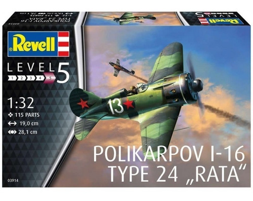 Polikarpov I-16 Type 24 Rata Escala 1/32 Revell 03914