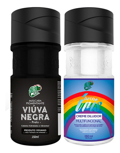 Máscara Pigm. Viúva Negra + Creme Diluidor 150ml - Kamaleão