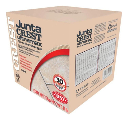 Juntacrest Ultramax 5kg Crema  - Crest