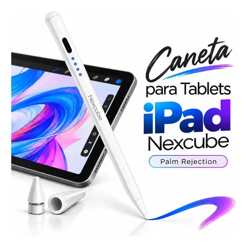 Caneta Pencil Nexcube Para iPad 6 A16 2026 Palm Rejection Alta