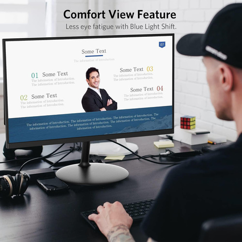 Fiodio 22 75hz 1920 X 1080p Monitor De Computadora Plana Fu