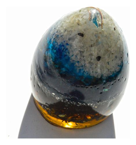 Huevo Cósmico Orgonite Sabiduría Interior Y Renacimiento Azul