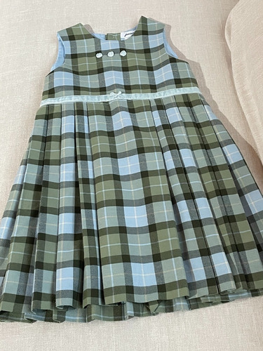 Vestido Niña Jacadi A Cuadros 6 Años