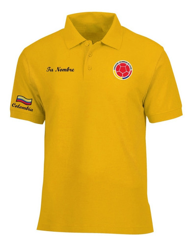 Camiseta Tipo Polo Colombia Personalizada Logos Bordados