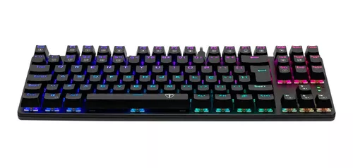 Teclado gamer Knup KP-TM010 QWERTY Outemu DIY Blue português