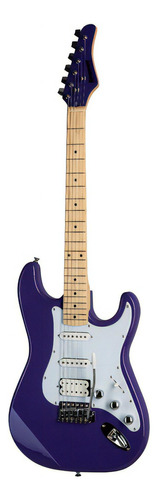 Guitarra elétrica Strato Kramer Focus VT-211s Violet com orientação para a mão direita