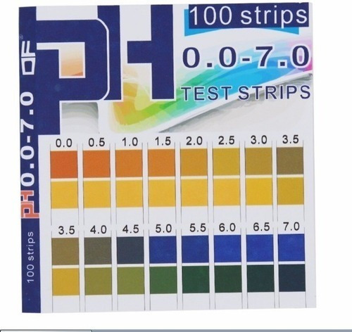 Papel Ph 0-7 100tirillas Idela Para Sustancias Acidas