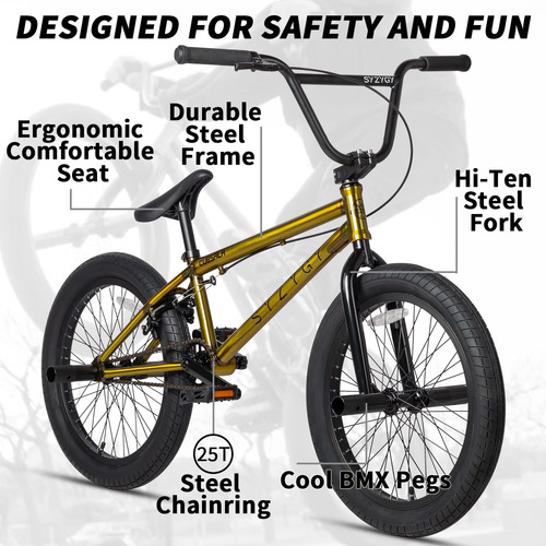 Bicicleta Bmx Freestyle Syzygy De 20 Pulgadas Para Niños A P