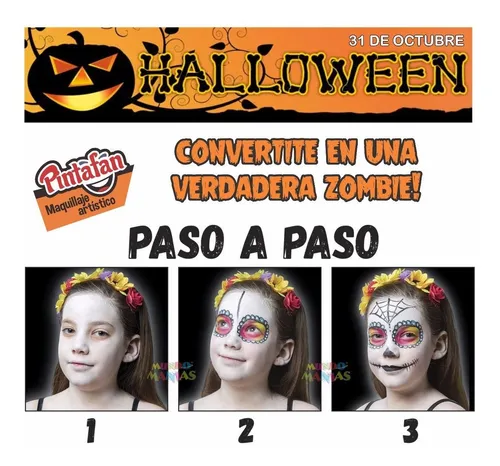 Disfraz Halloween Calavera Mexicana Maquillaje Mundo Manias