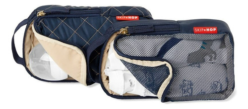 Bolsa Mochila Maternidade Forma Skip Hop Azul Com Trocador