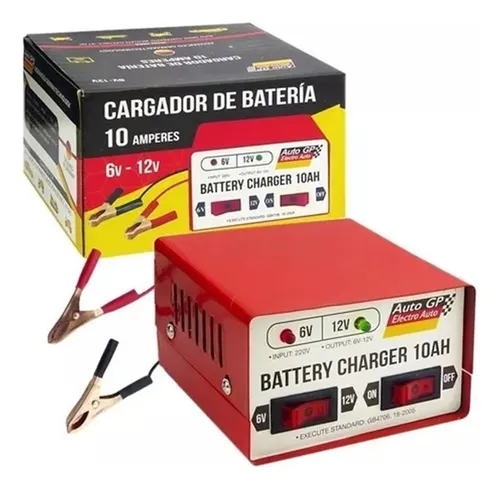 comprar Cargador De Baterias Para Auto Moto 12\u002F6 Volt 10 Amp + Envio