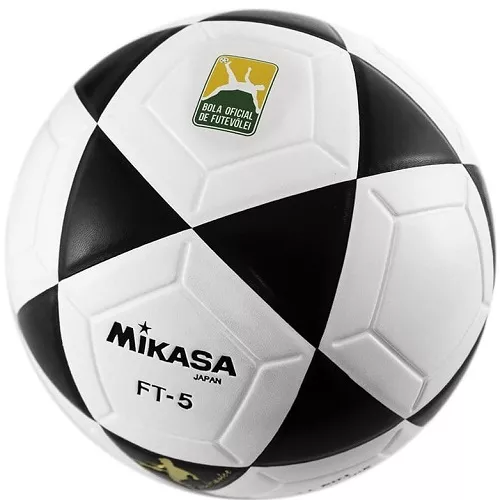 BOLA OFICIAL DE FUTEVÔLEI MIKASA FT-5 - PADRÃO FIFA AMARELA/PRETA - Athleta  Brasil - Apoiando o Esporte desde 1953