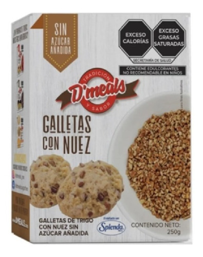 Galletas Con Nuez D´meals Sin Azúcar Añadida 250grs