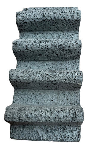 Porta Tacos De Piedra Volcánica Color Gris Rectangular
