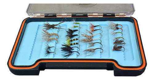 Moscas Tenkara | 26 Moscas | Surtido Con Caja De Silicona