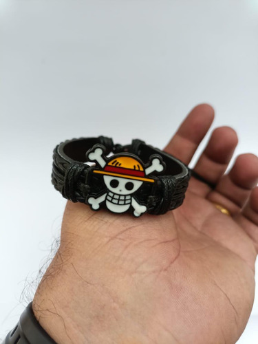 Pulseira One Piece Caveira Going Merry Luffy Bando