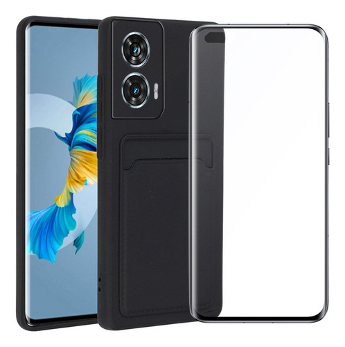 Funda For Moto Edge 50 Fusion Paquete De Tarjeta De Lujo +