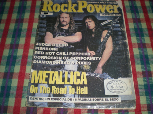 Revista Rock Power Tapa Metallica