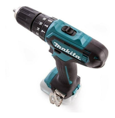 Taladro percutor atornillador inalámbrico de 10mm Makita Hp331dz 12V + accesorio con caja de cartón 220V