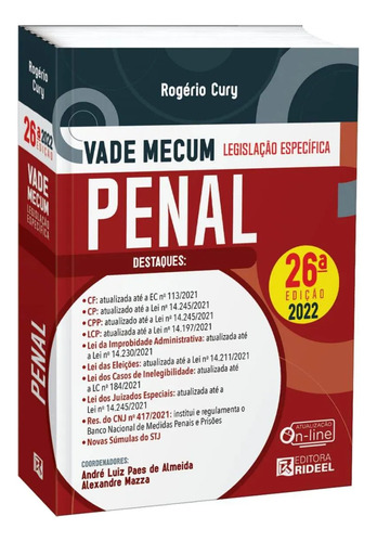 Vade Mecum Penal - Legislação Específica, 26ª Edição