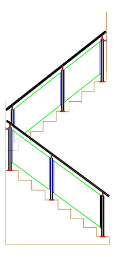 Barandas Escaleras, Balcones  Acero Inoxidable Con Vidrio.