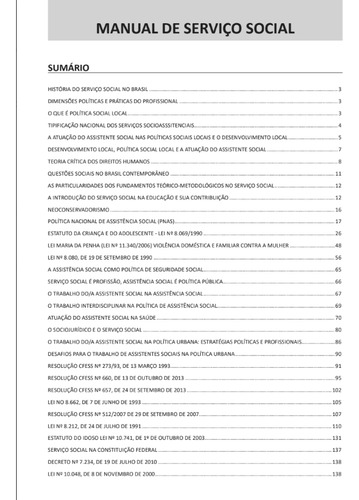 Apostila Manual De Serviço Social Para Concursos Públicos