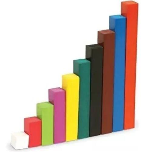 Recurso Didáctico Regletas De Cuisenaire Matemáticas X100 Un