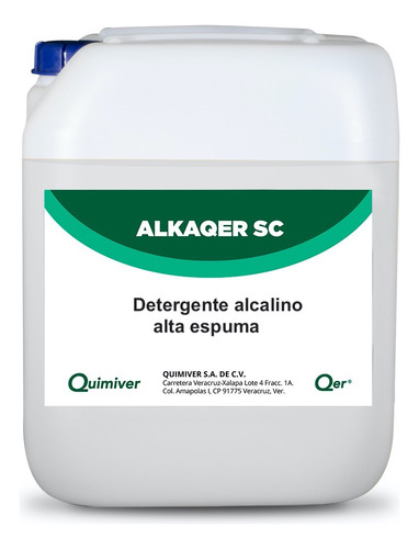 Detergente Alcalino Alta Espuma 20 Lts