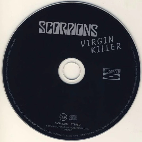 Scorpions - Virgin Killer, Paper Sleeve Japan Blu Spec Cd