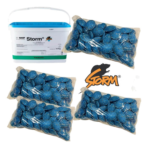 Storm Basf Rodenticida Veneno Ratas Ratones 1kg 4 Bolsas