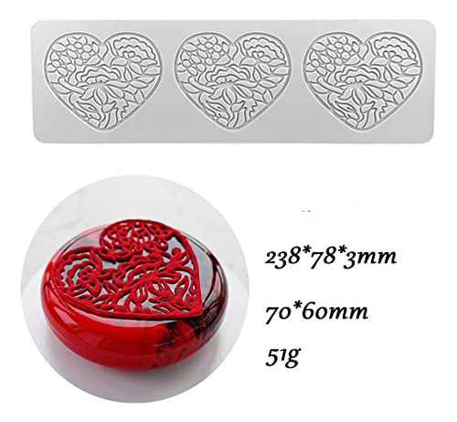Molde De Encaje Para Fondant Con Hojas Huecas En 3d, Múltipl