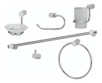 Comprar Set Accesorios Baño Peirano Linea 10000 6 Piezas Metal Ahora 12 Y 18 Color Cromo