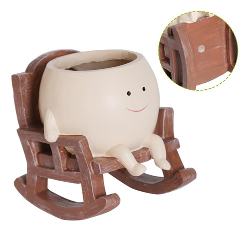 Maceta Smile Face, Bonitas Macetas De Resina Para Interiores
