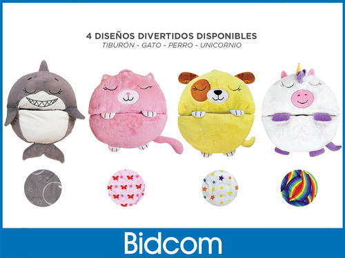 Imagen 7 de 10 de Happy Bag Bolsa De Dormir Para Niños Peluche Y Almohada