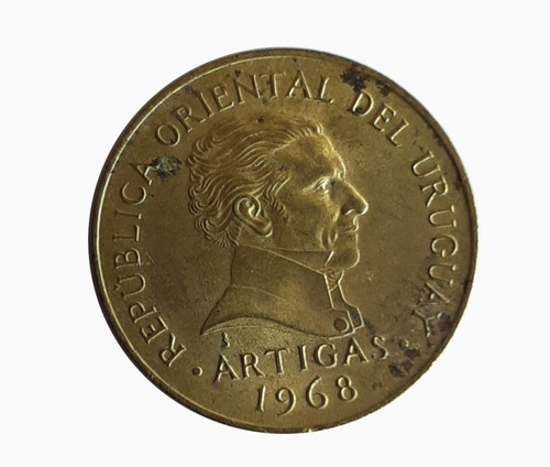 Moneda Uruguay 1968 5 Pesos