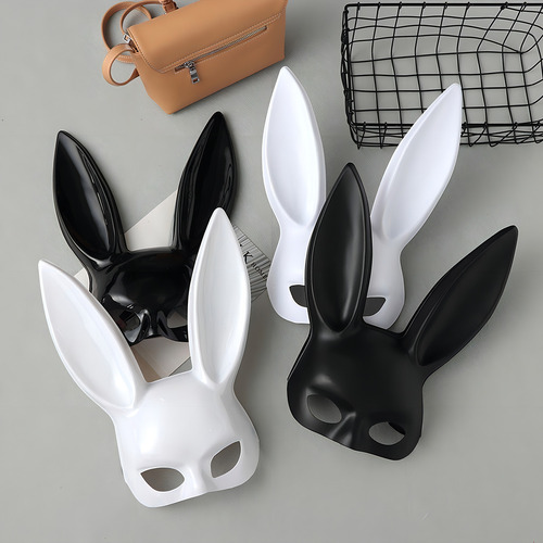 Máscara sensual de conejo de Ariana Grande, Pascua, carnaval, fiesta, color, negra con purpurina de conejito de Playboy