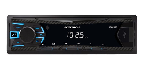 Imagen 1 de 3 de Estéreo para auto Pósitron SP2240BT con USB y bluetooth