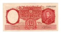 Comprar Billete 10 Pesos Moneda Nacional, Bottero 1962, Año 1959 Mb+