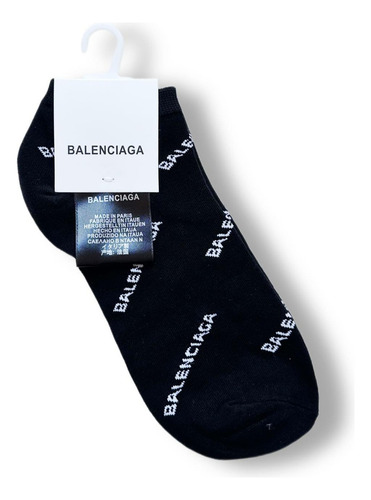 Waa Calcetas Balenciaga Tines Unisex Bb Logo 1 Par Con Envio
