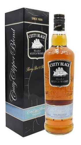 Cutty Sark Black Blended Scotch Cutty Sark Black Litro Con Estuche Plaza Serrano-microcentro - 1000 mL - Unidad - 1 - Botella