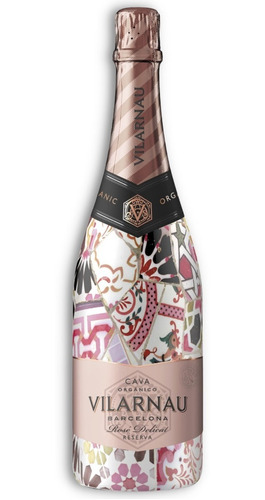 Vilarnau Barcelona Orgánico Champagne Extra Brut Rosé 750ml