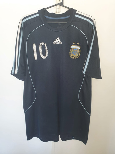 Camiseta Seleccion Argentina 2008 Azul #10 Riquelme 