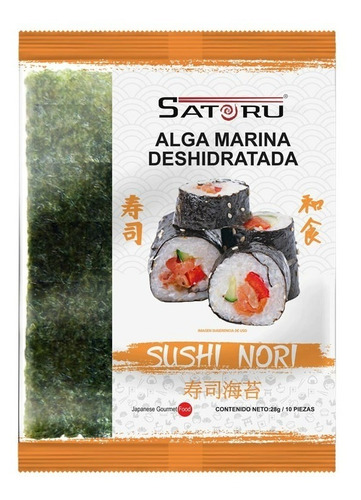 Imagen 3 de 6 de Paquete Arroz,alga Nori,vinagre,salsa Ponzu, Salsa Agridulce